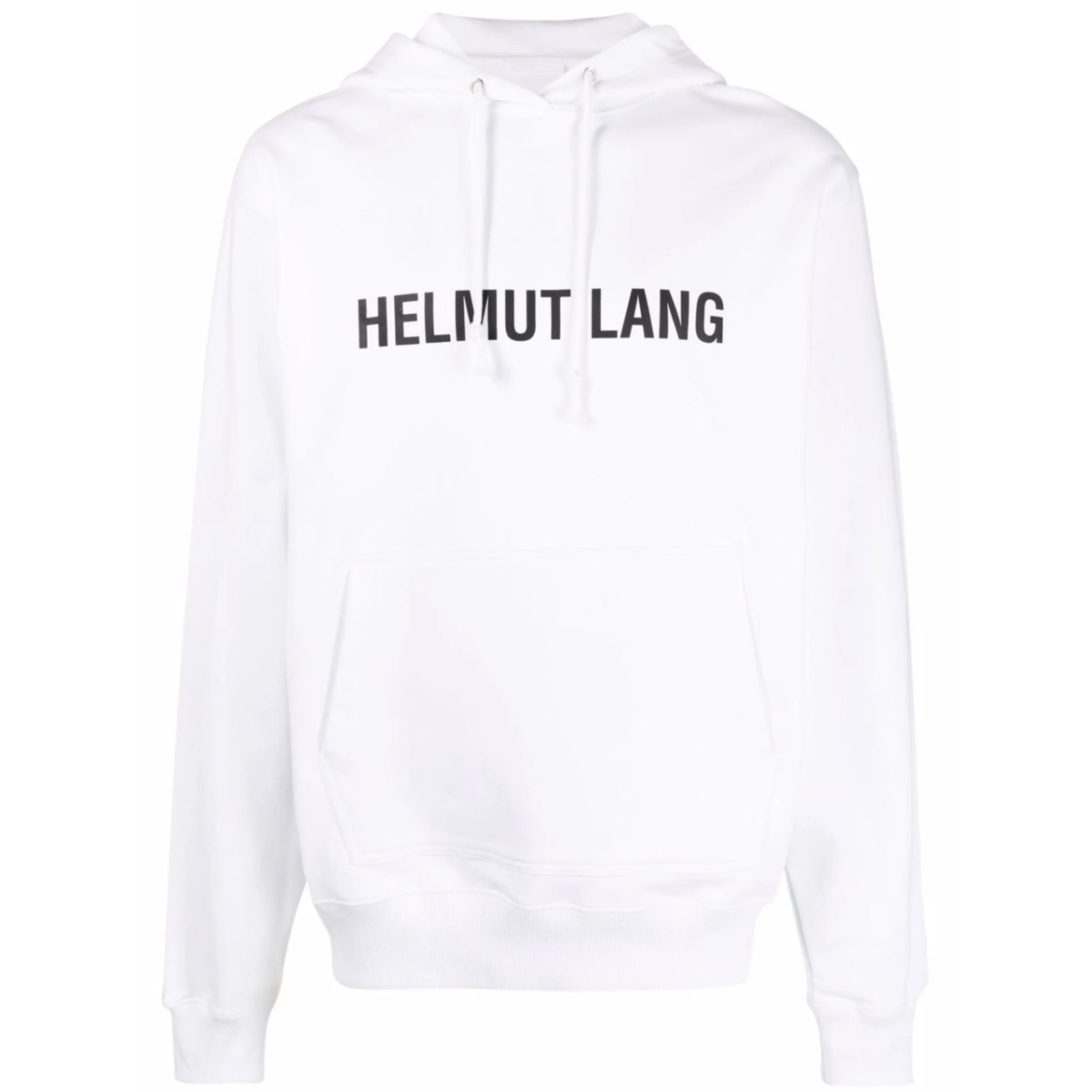 logo-print drawstring hoodie