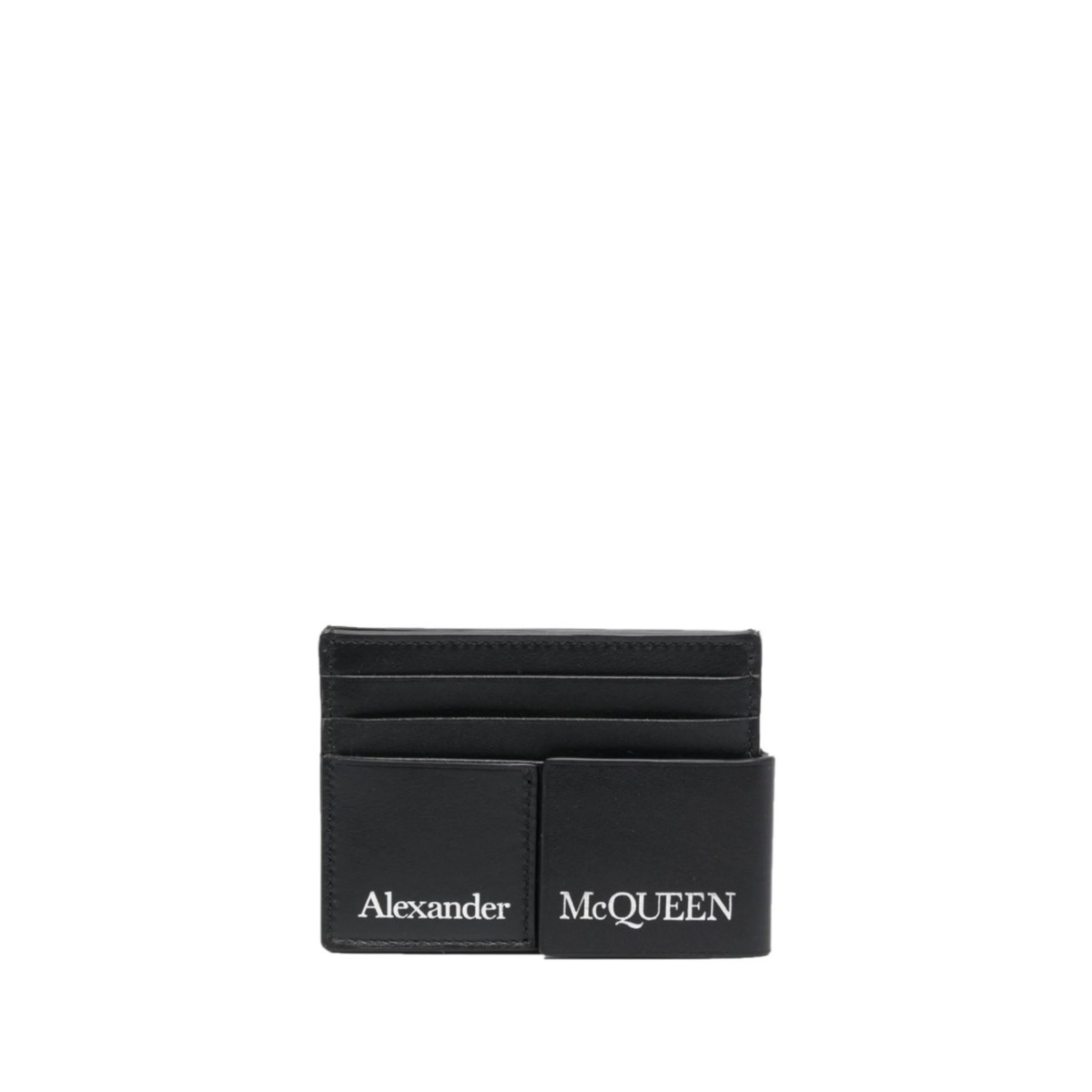 logo-print layered cardholder