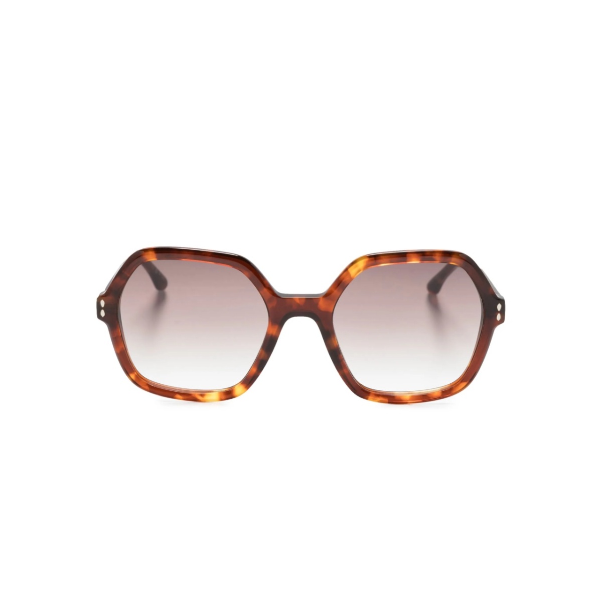 logo-print oversize-frame sunglasses