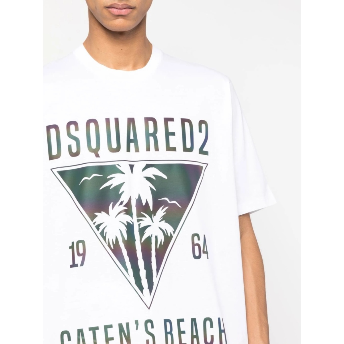 logo-print short-sleeved T-shirt - Img 5