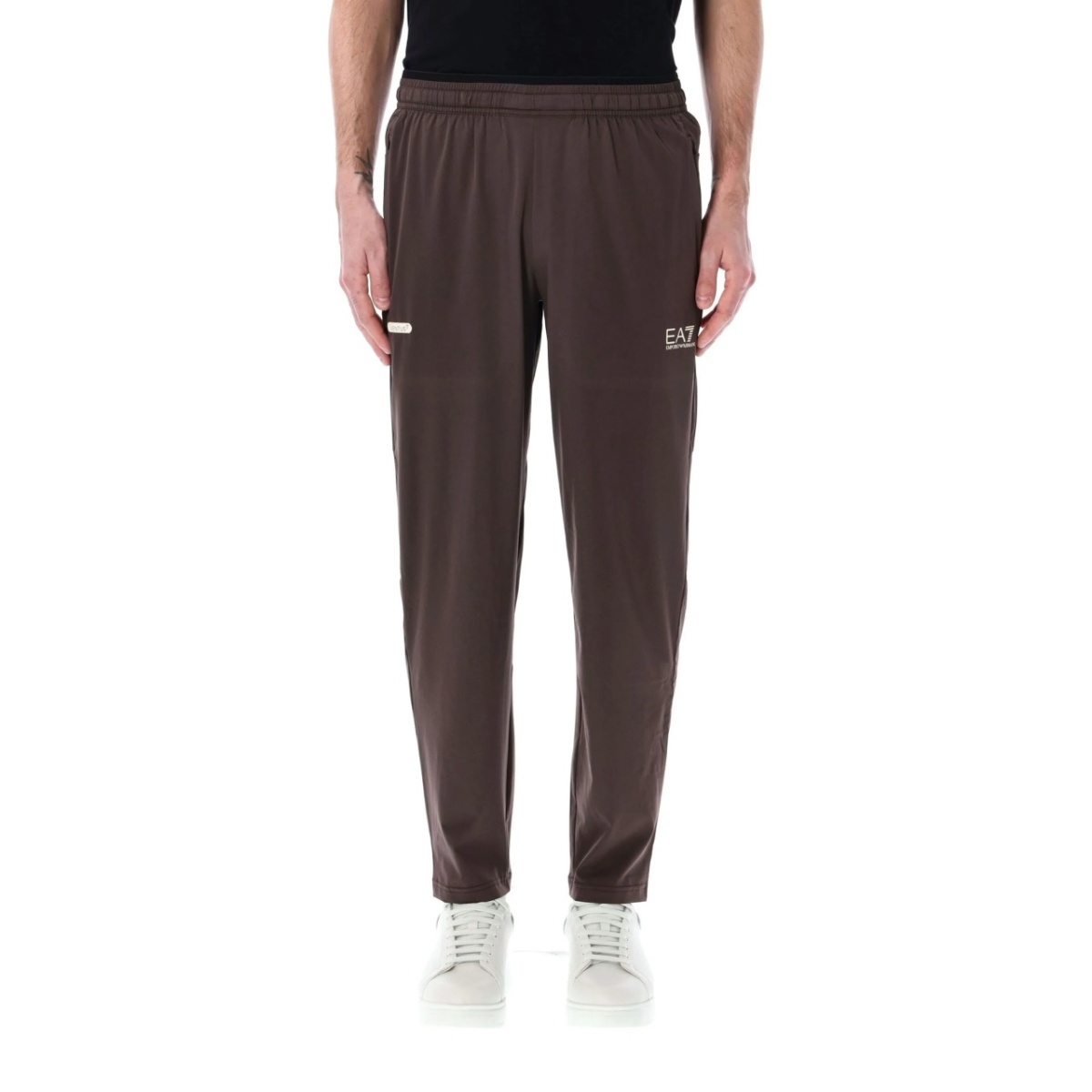 logo print track pants