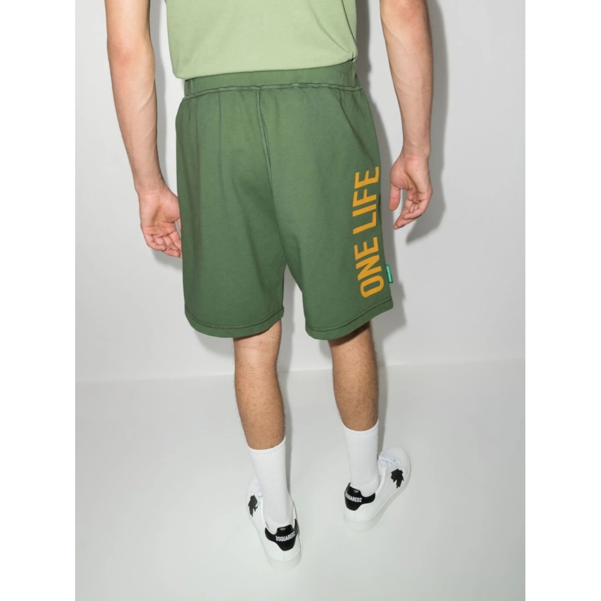 logo-print track shorts - Img 3