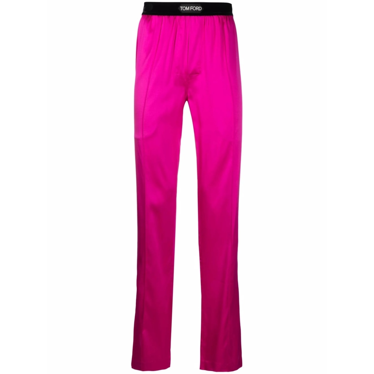 logo-waist slip-on trousers