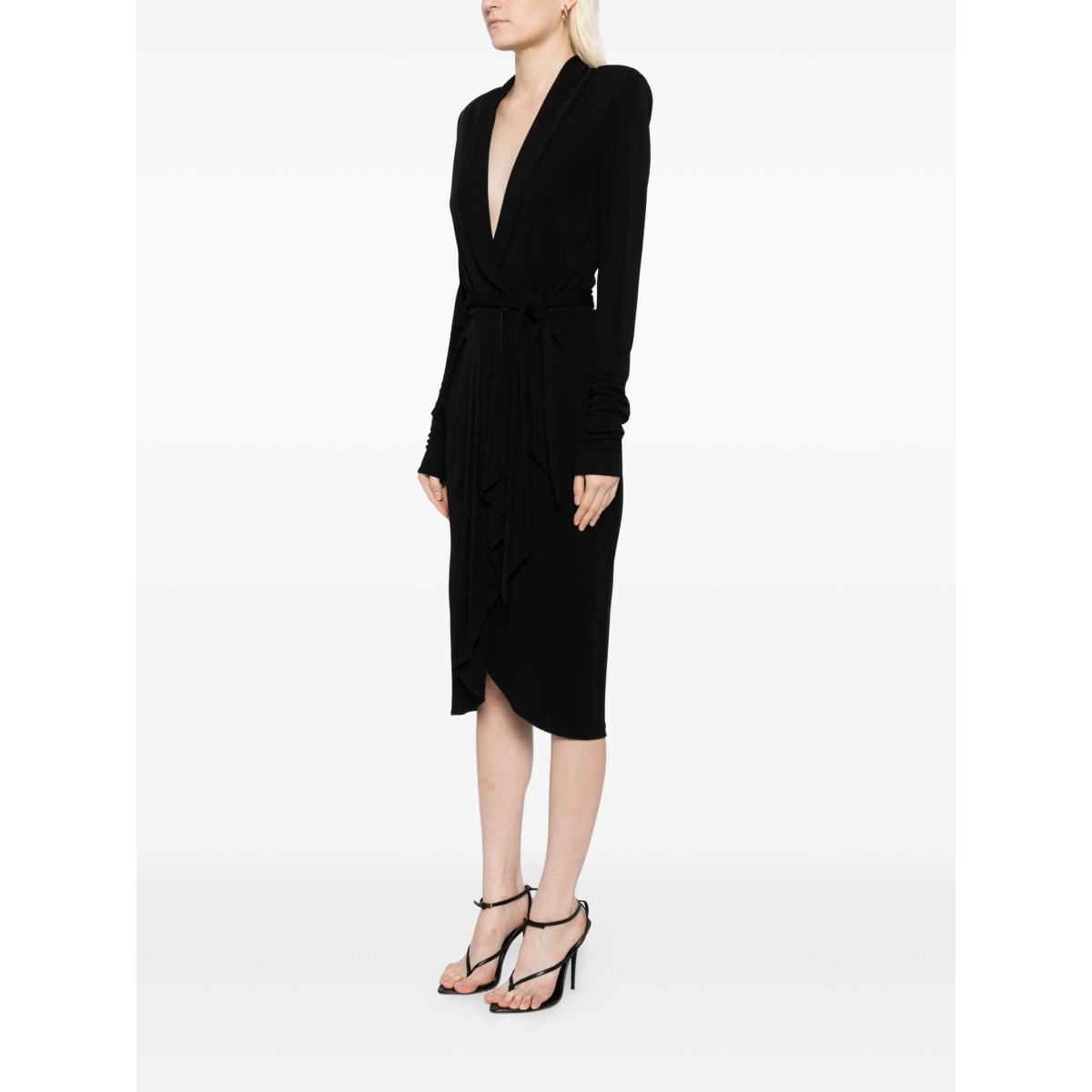 long-sleeves wrap dress - Img 3