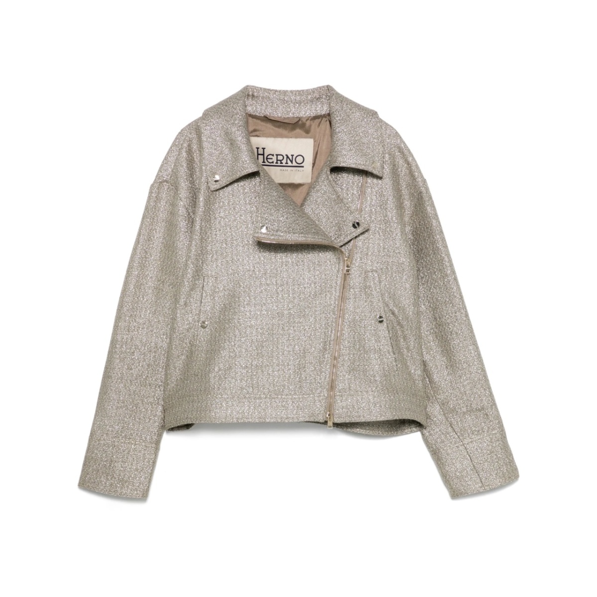 lurex biker jacket