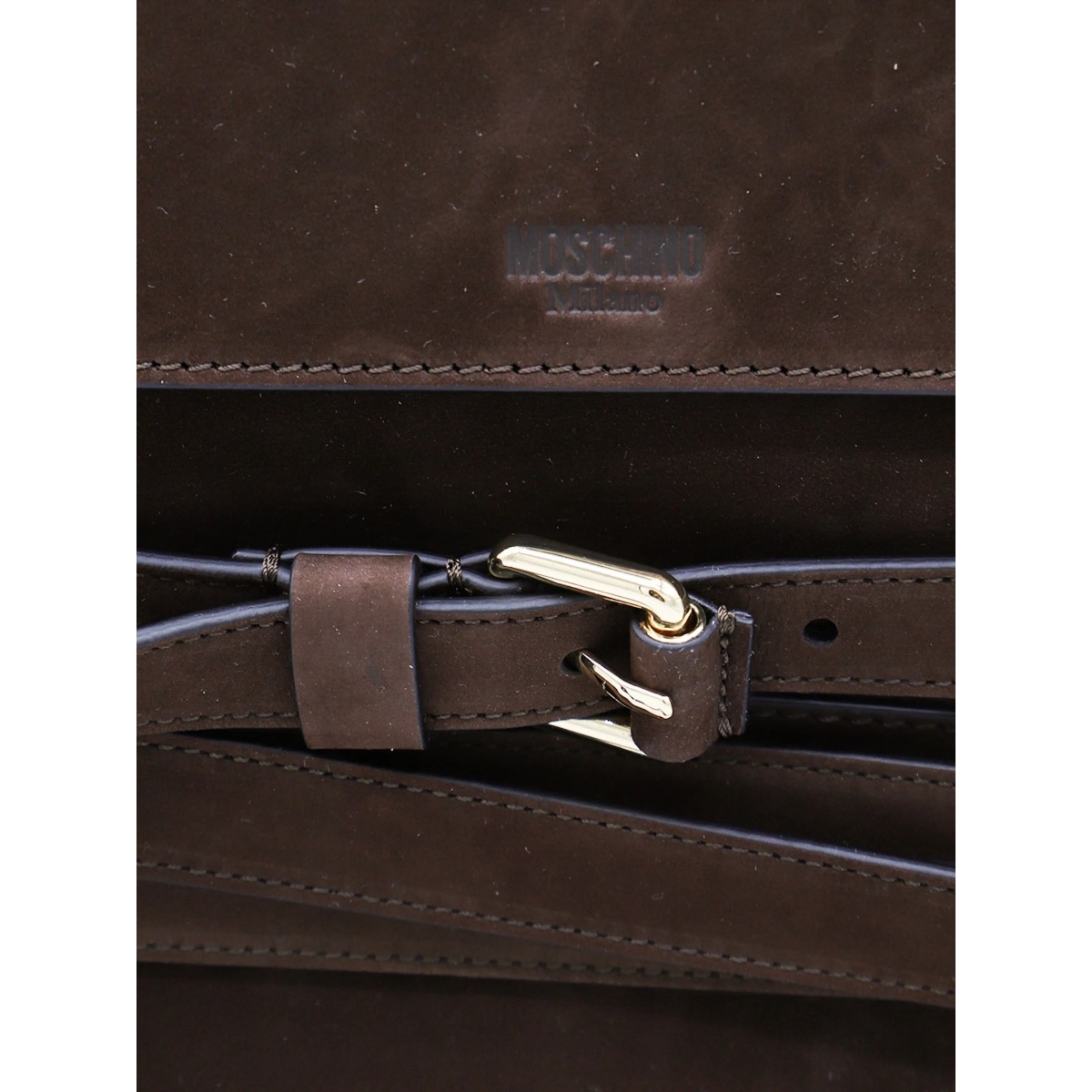 medium Tie Me suede tote bag - Img 5