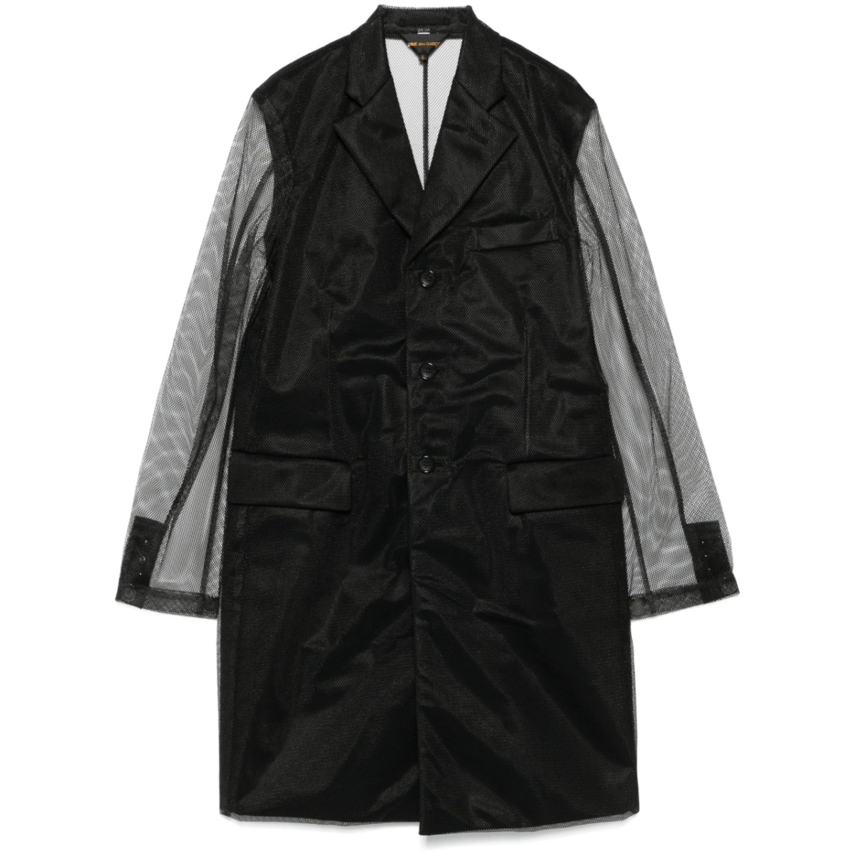 mesh-overlay coat