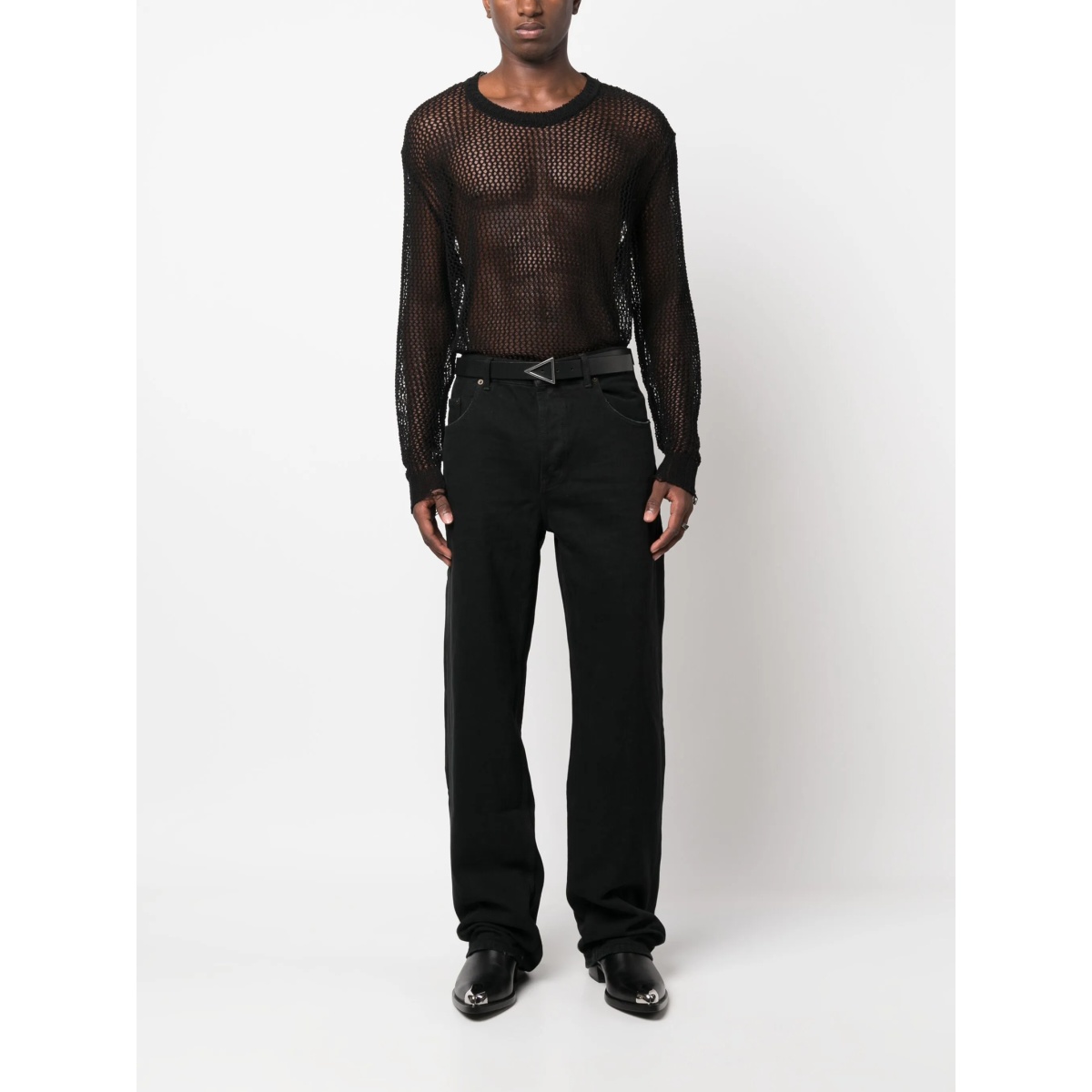 mid-rise loose jeans - Img 2