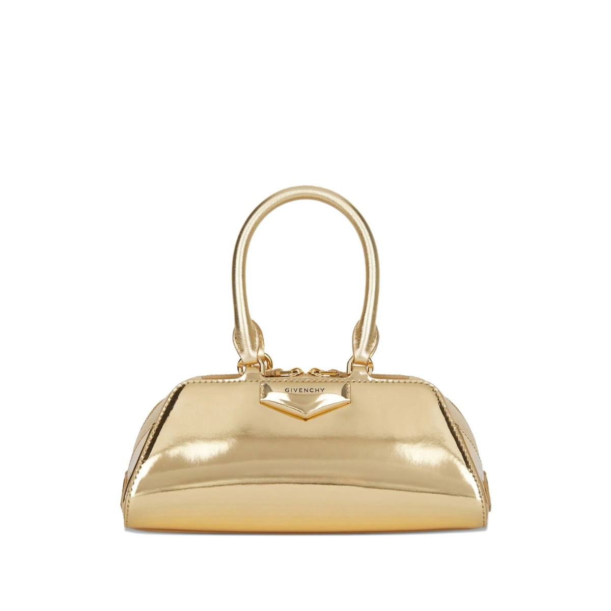 mini Antigona East-West metallic tote bag