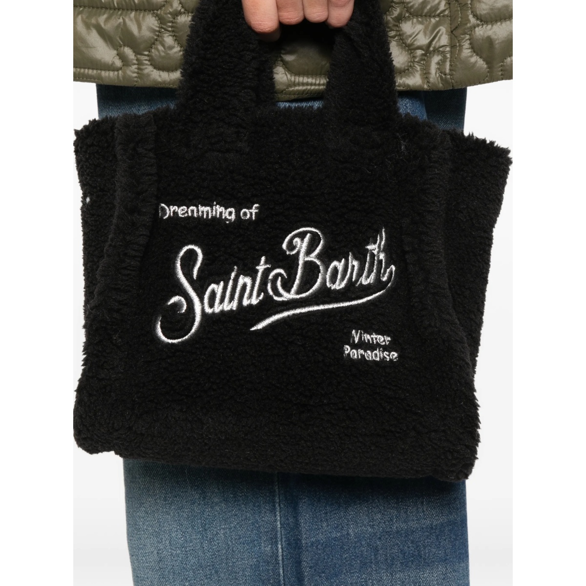 mini Vanity teddy embroidered tote bag - Img 2