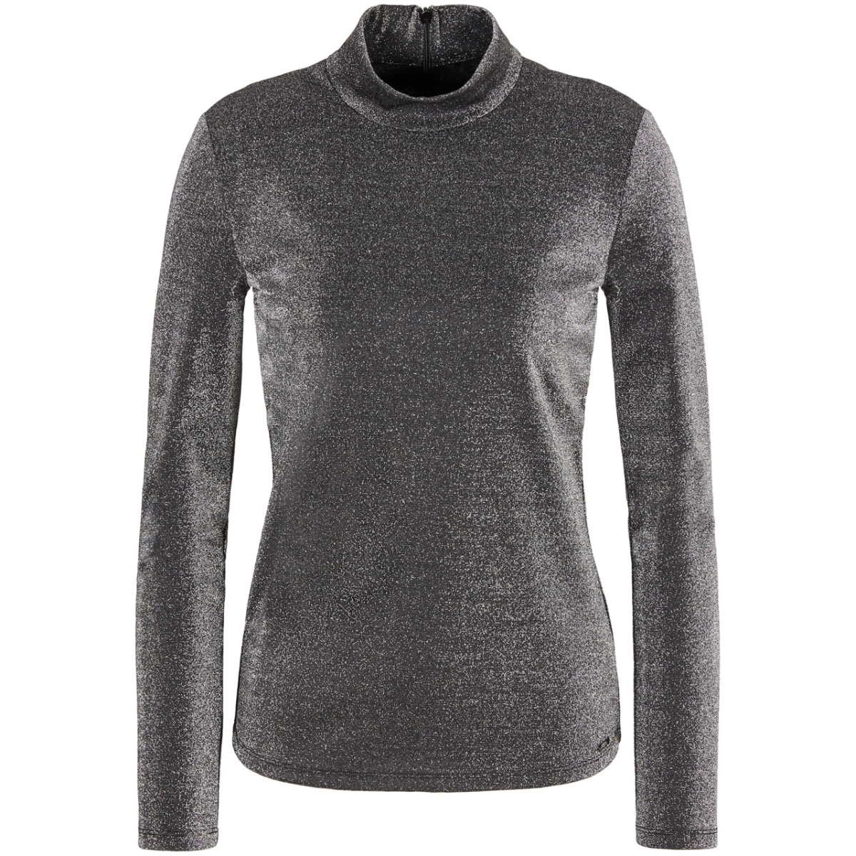 mock-neck top