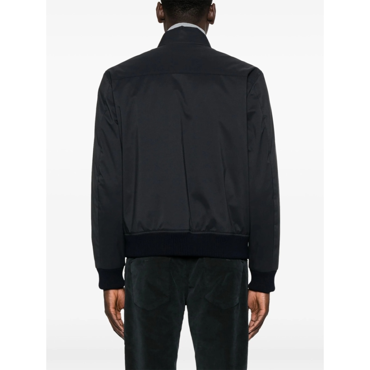 mock-neck zip-up bomber jacket - Img 4