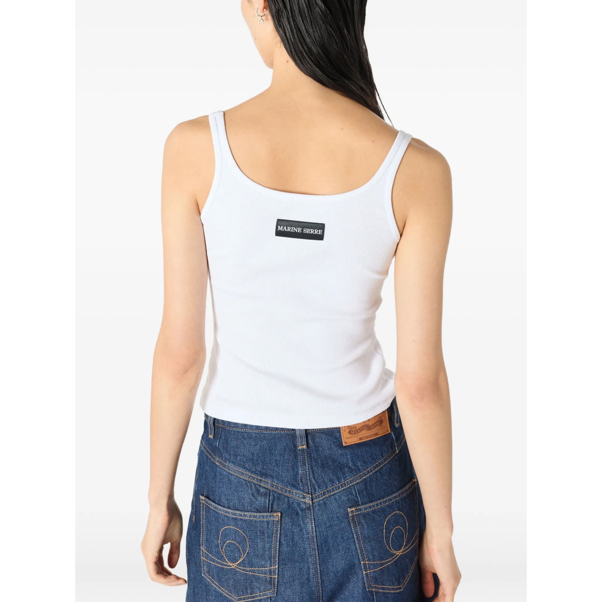 Moon-logo ribbed tank top - Img 3