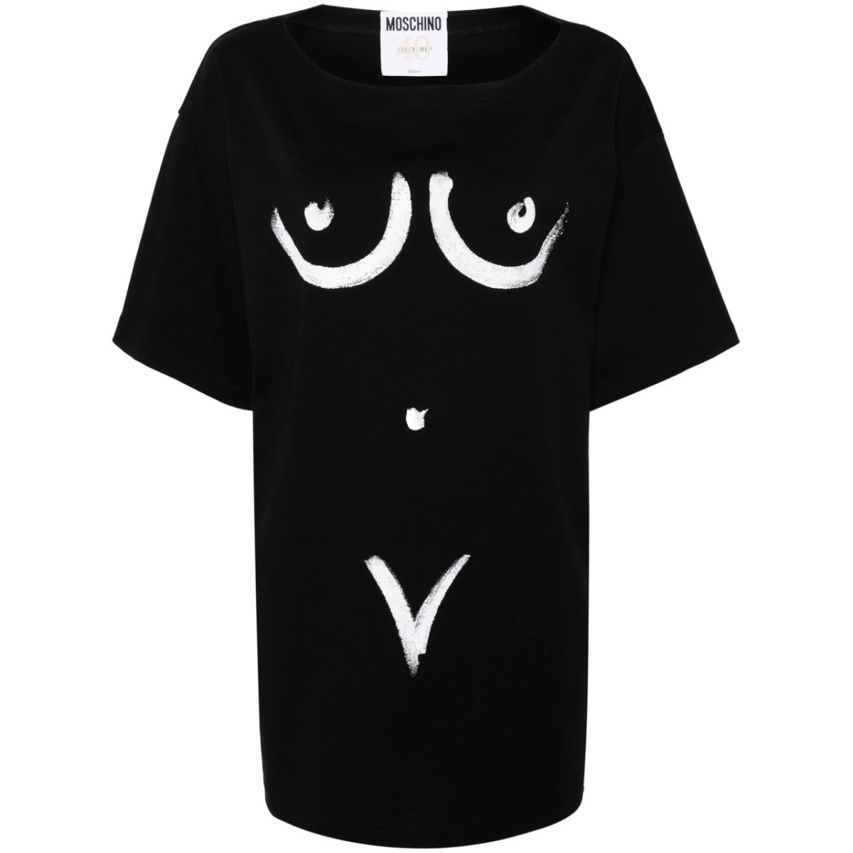 motif-print cotton T-shirt