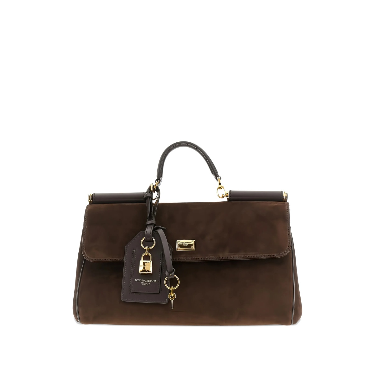 My Sicily padlock-embellished suede tote bag