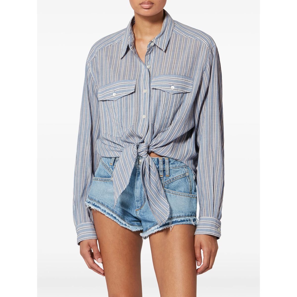 Nath striped flap-pocket shirt - Img 3
