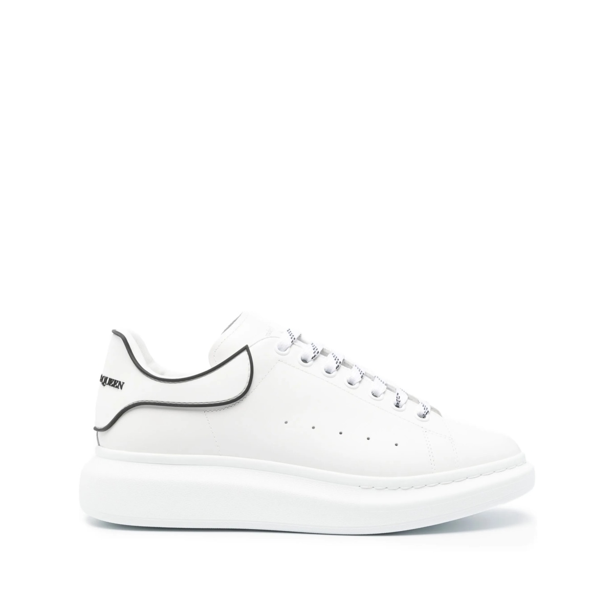 NEW TECH CALFTPU HEEL COUNTER CHUNKY SOLE SNEAKER WHT BLK O