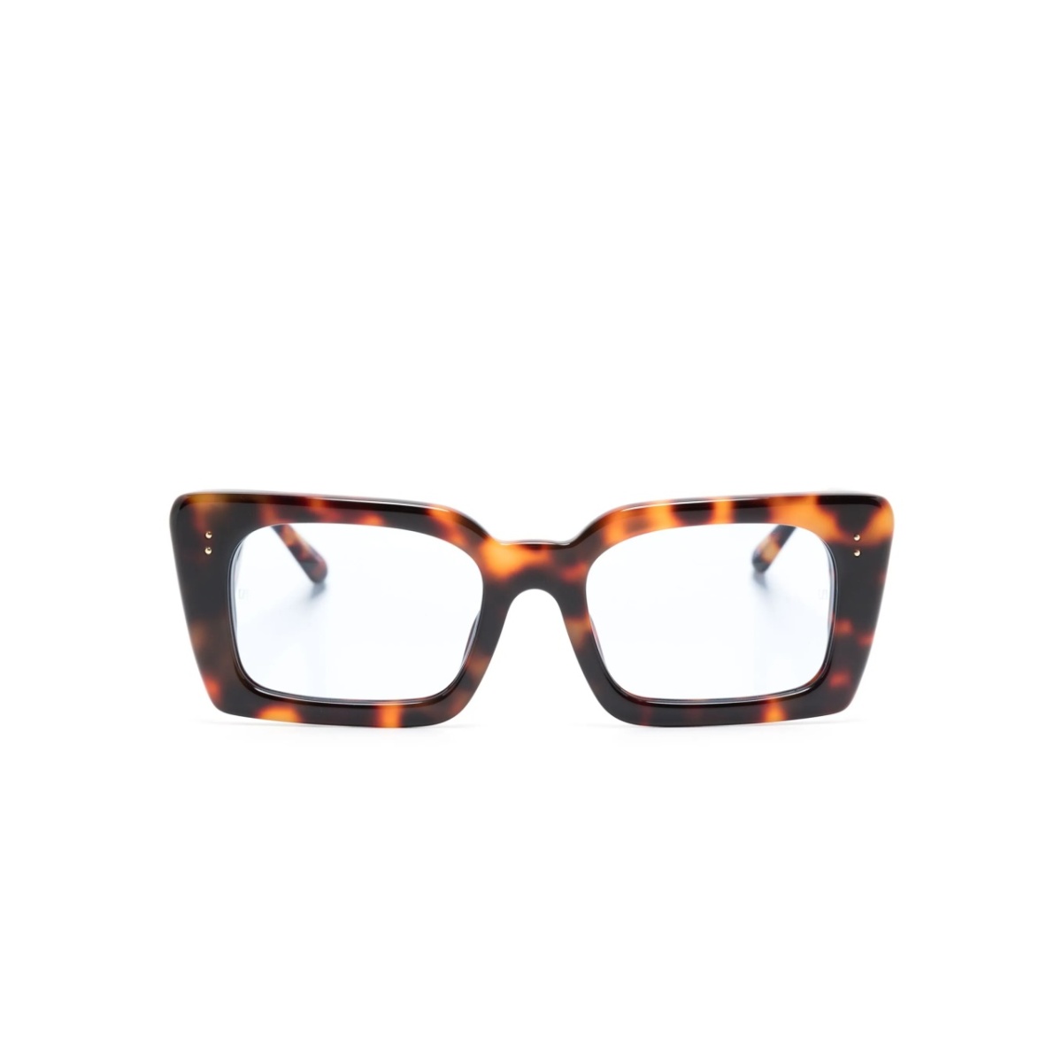 Nieve rectangle-frame tortoiseshell-effect sunglasses