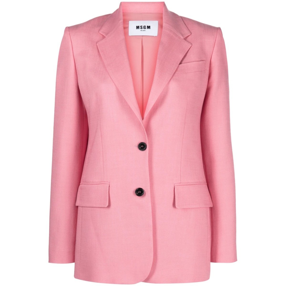 notched-lapels single-breasted blazer