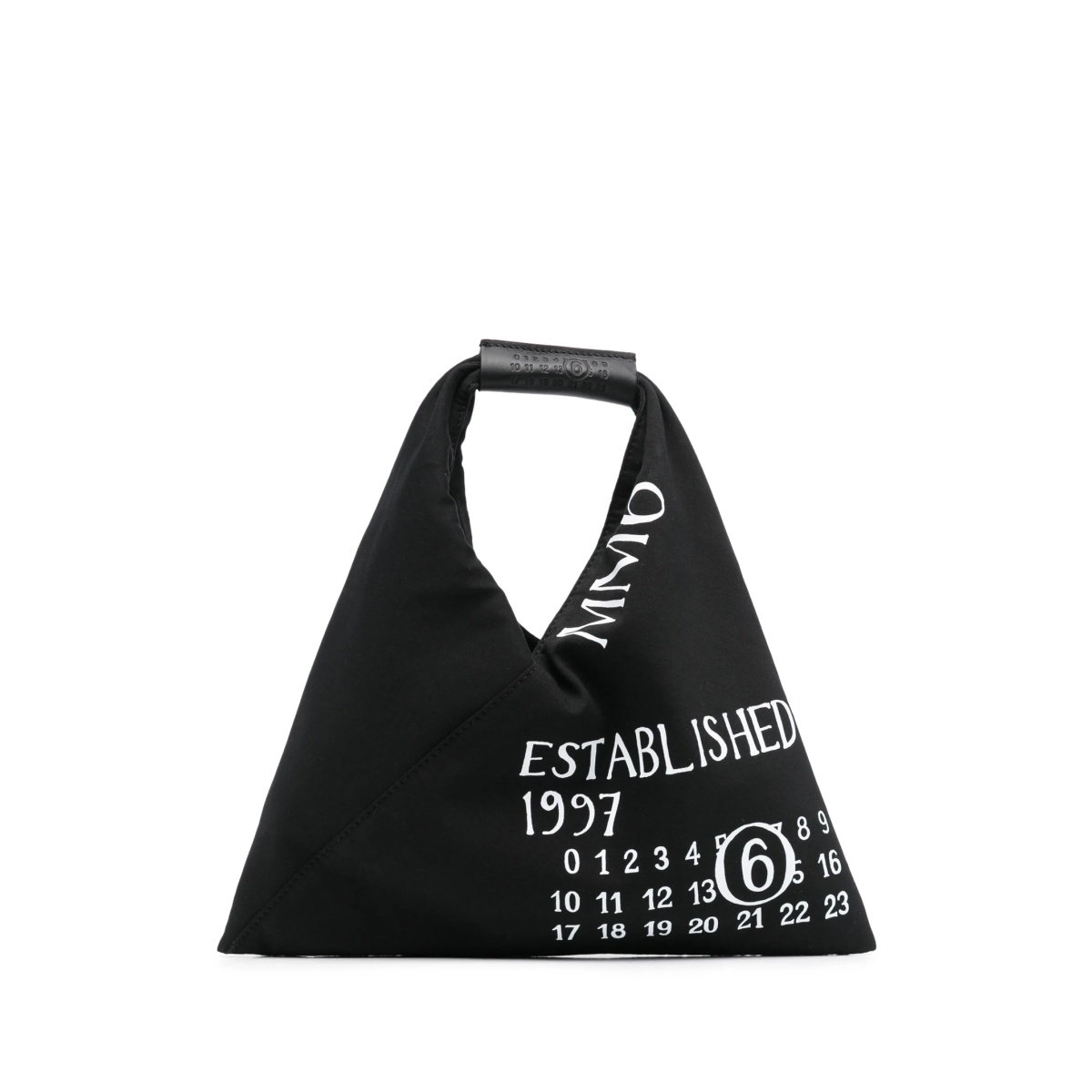 numbers-motif tote bag