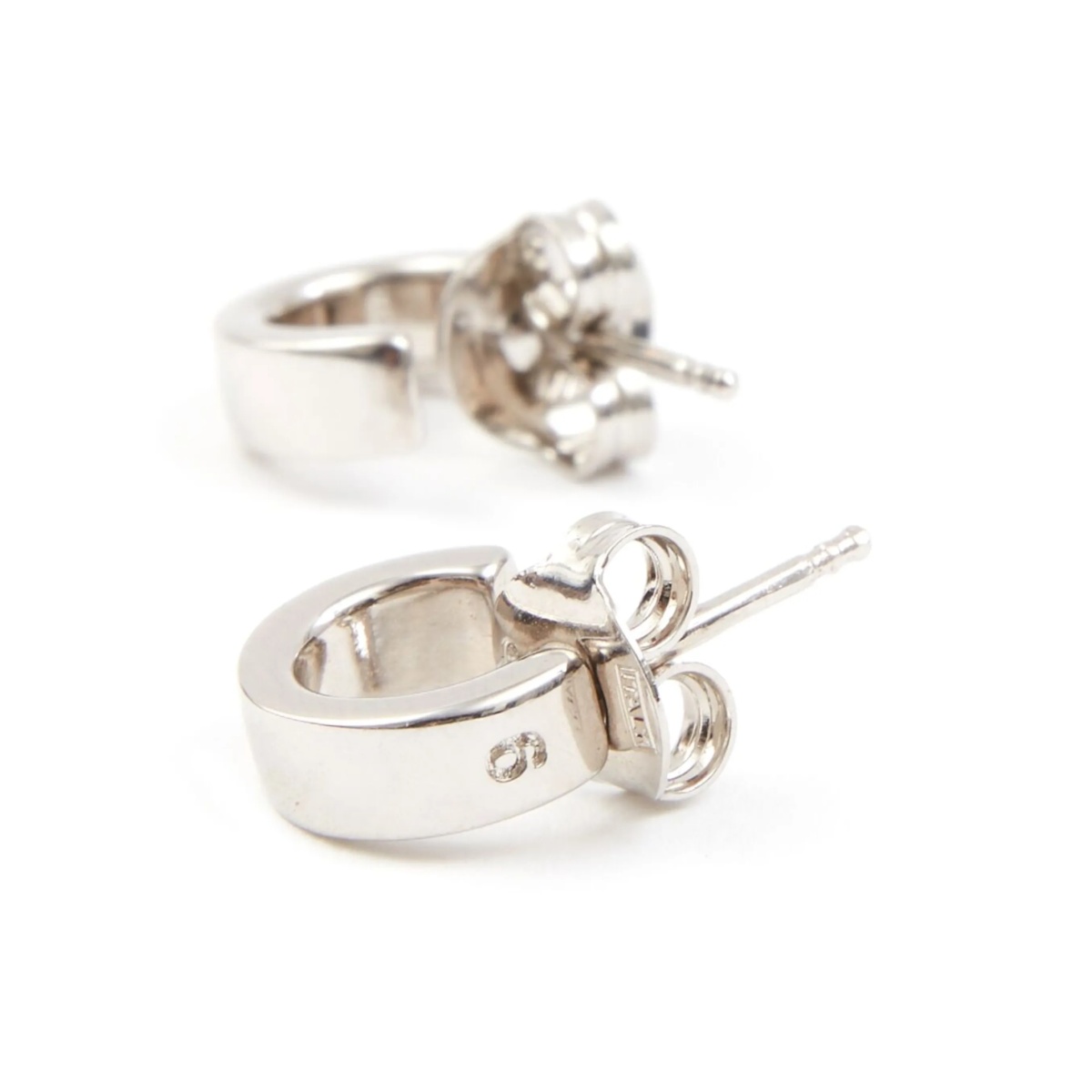 Numeric engraved hoop earrings - Img 3