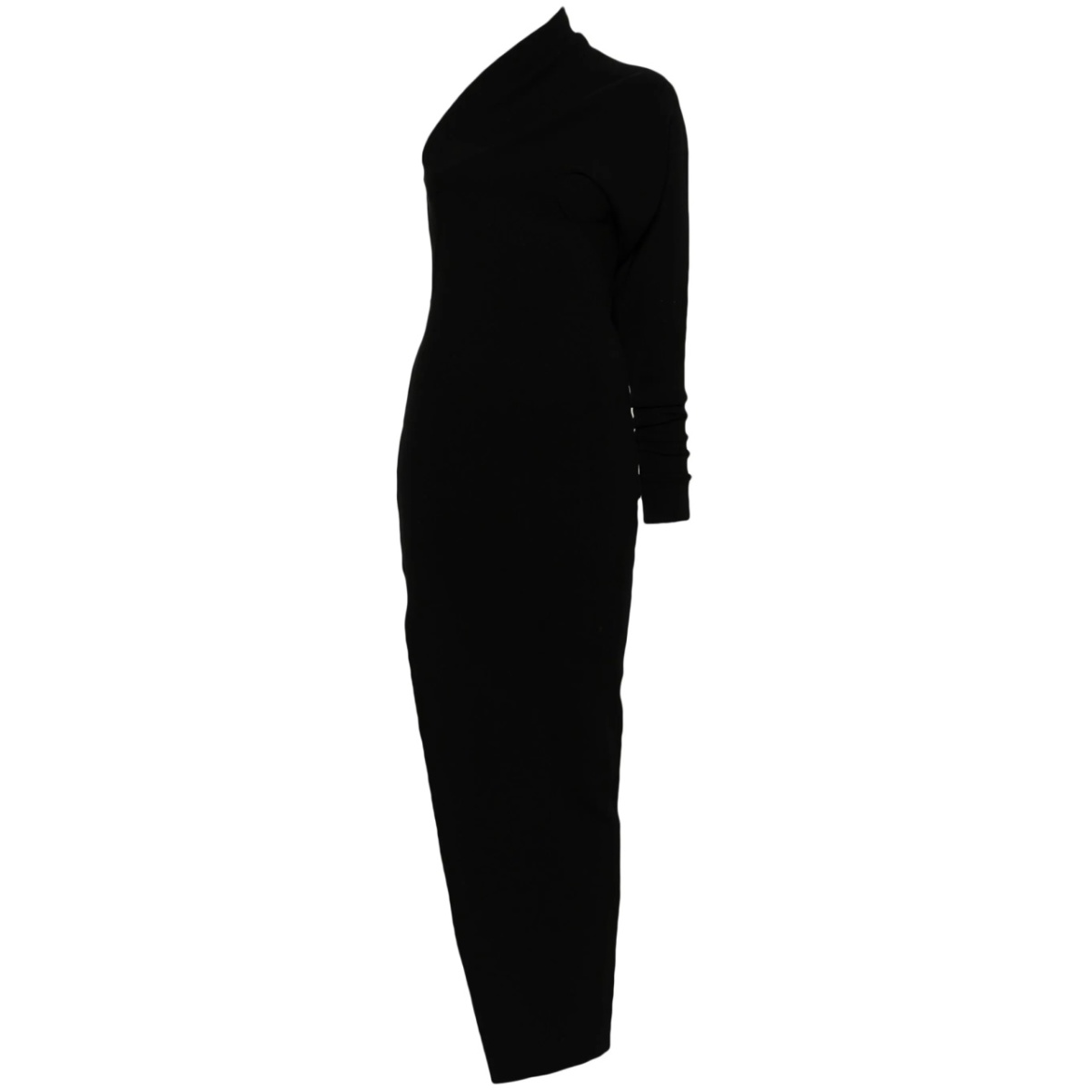 one-shoulder column maxi dress