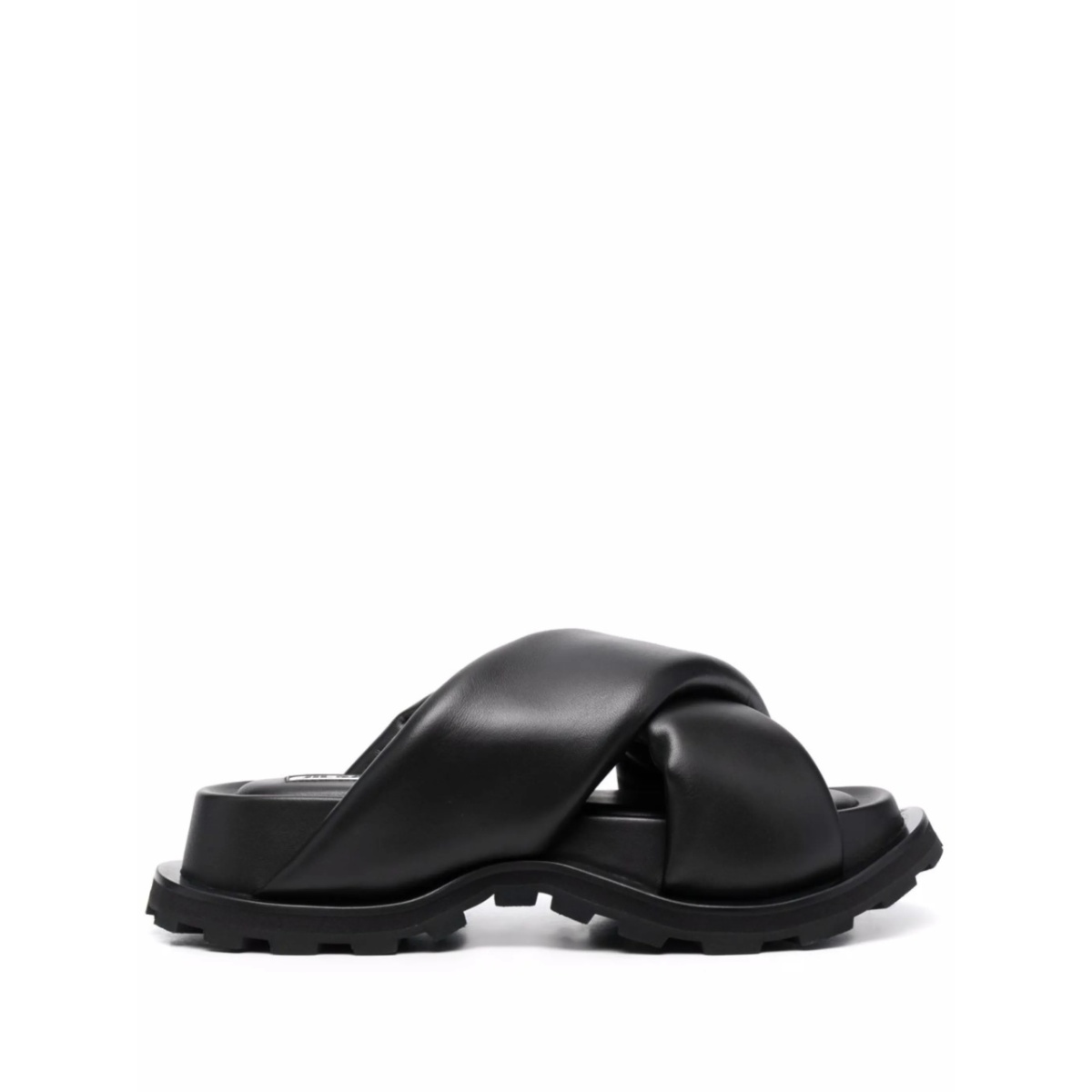 open-toe chunky leather sandals