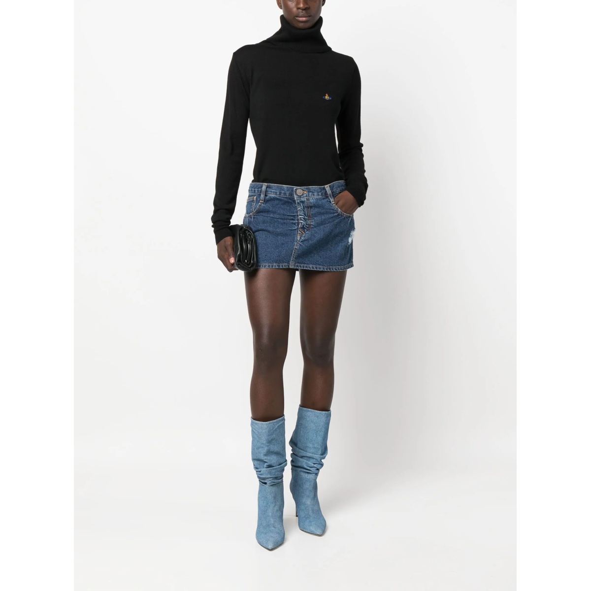 Orb-embroidered roll neck jumper - Img 2