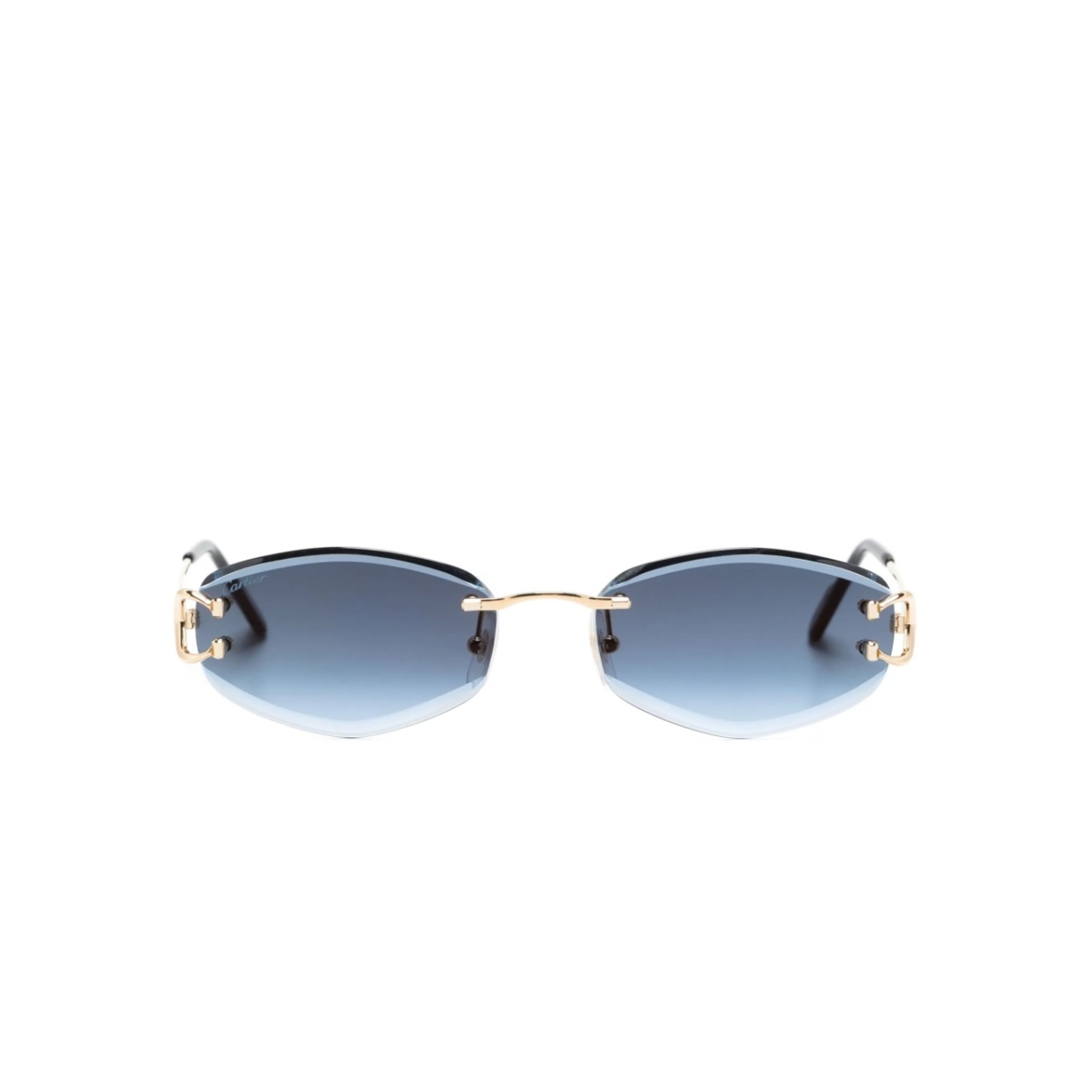 oval-frame sunglasses