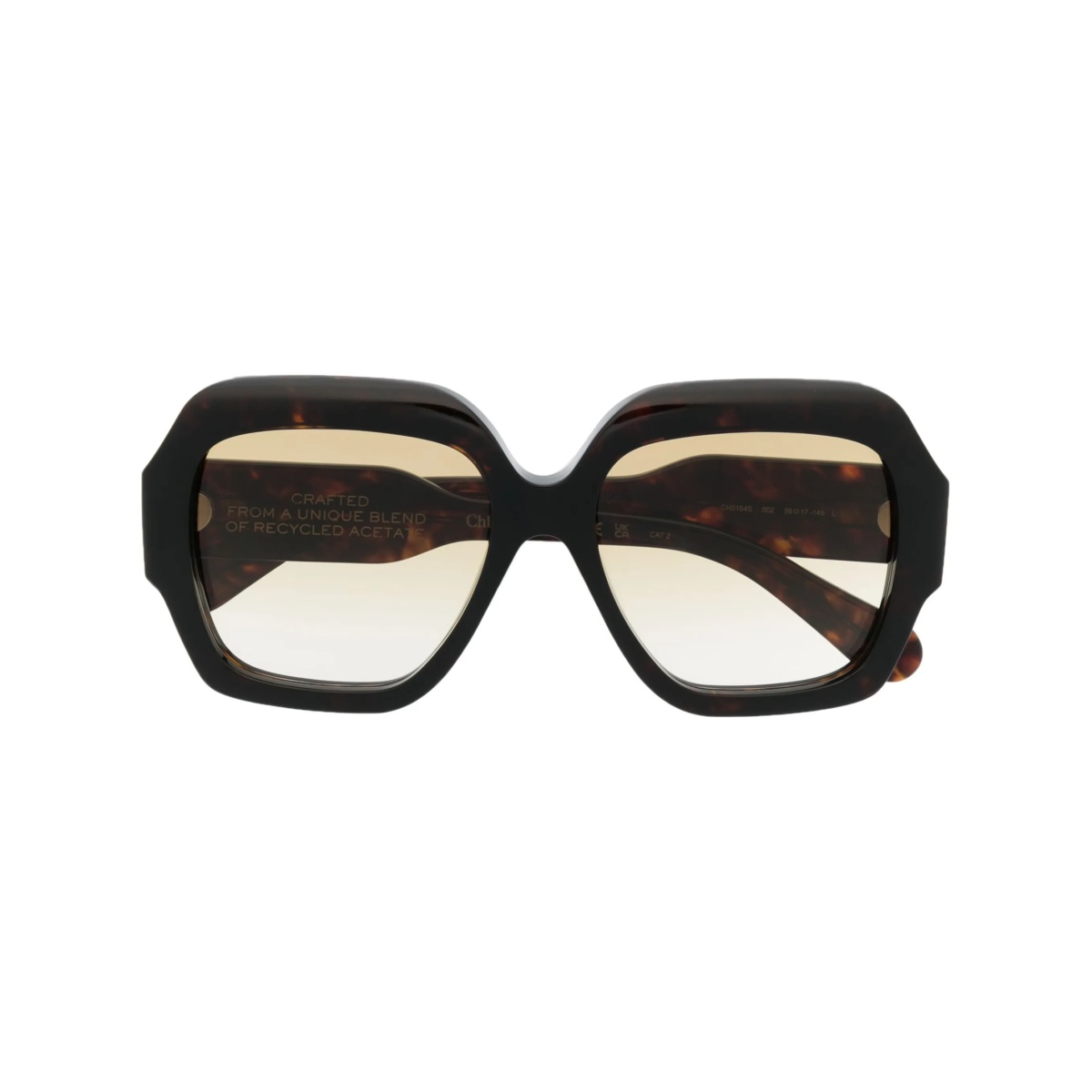 oversized-frame gradient sunglasses