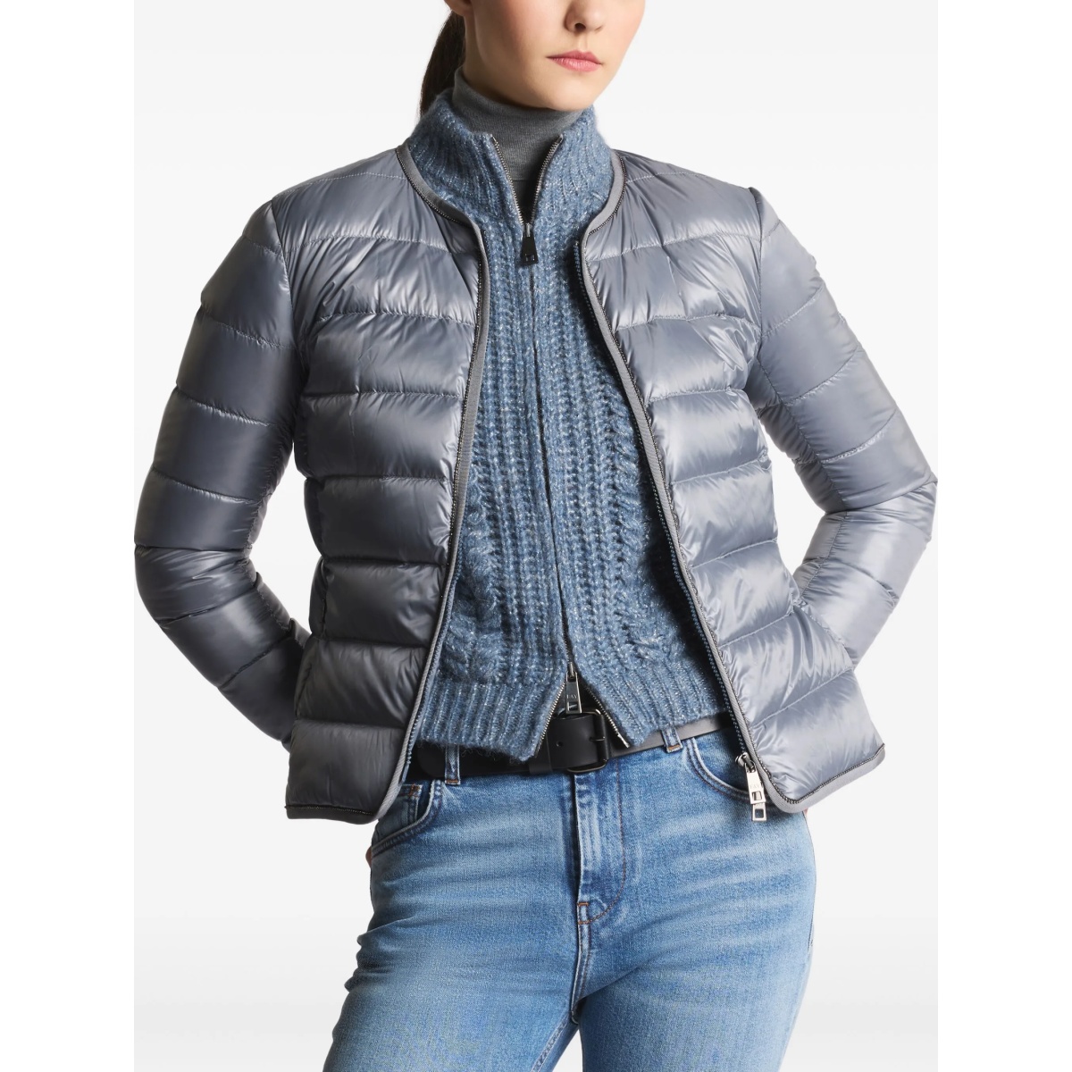 padded zip-up jacket - Img 3