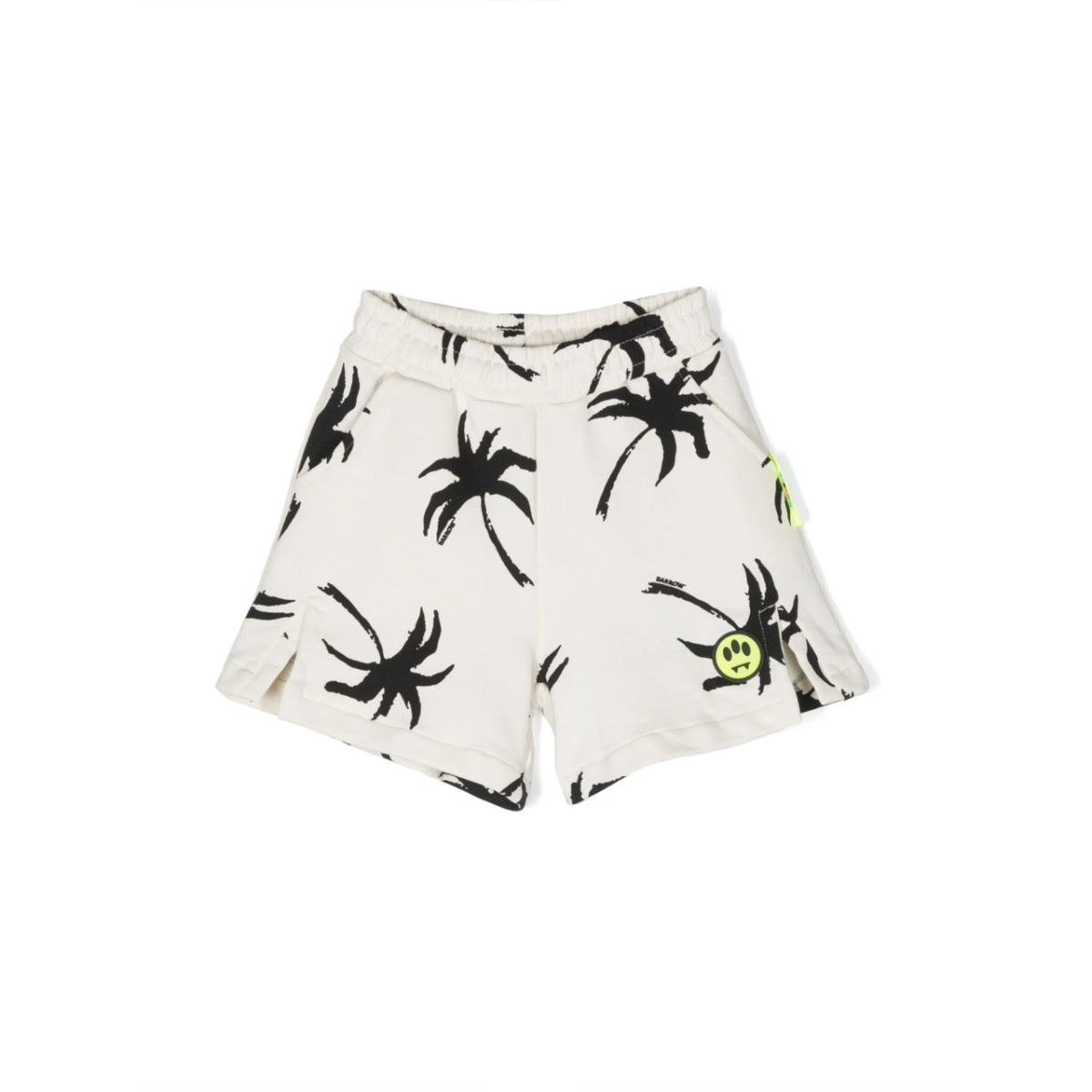 palm-tree print cotton short