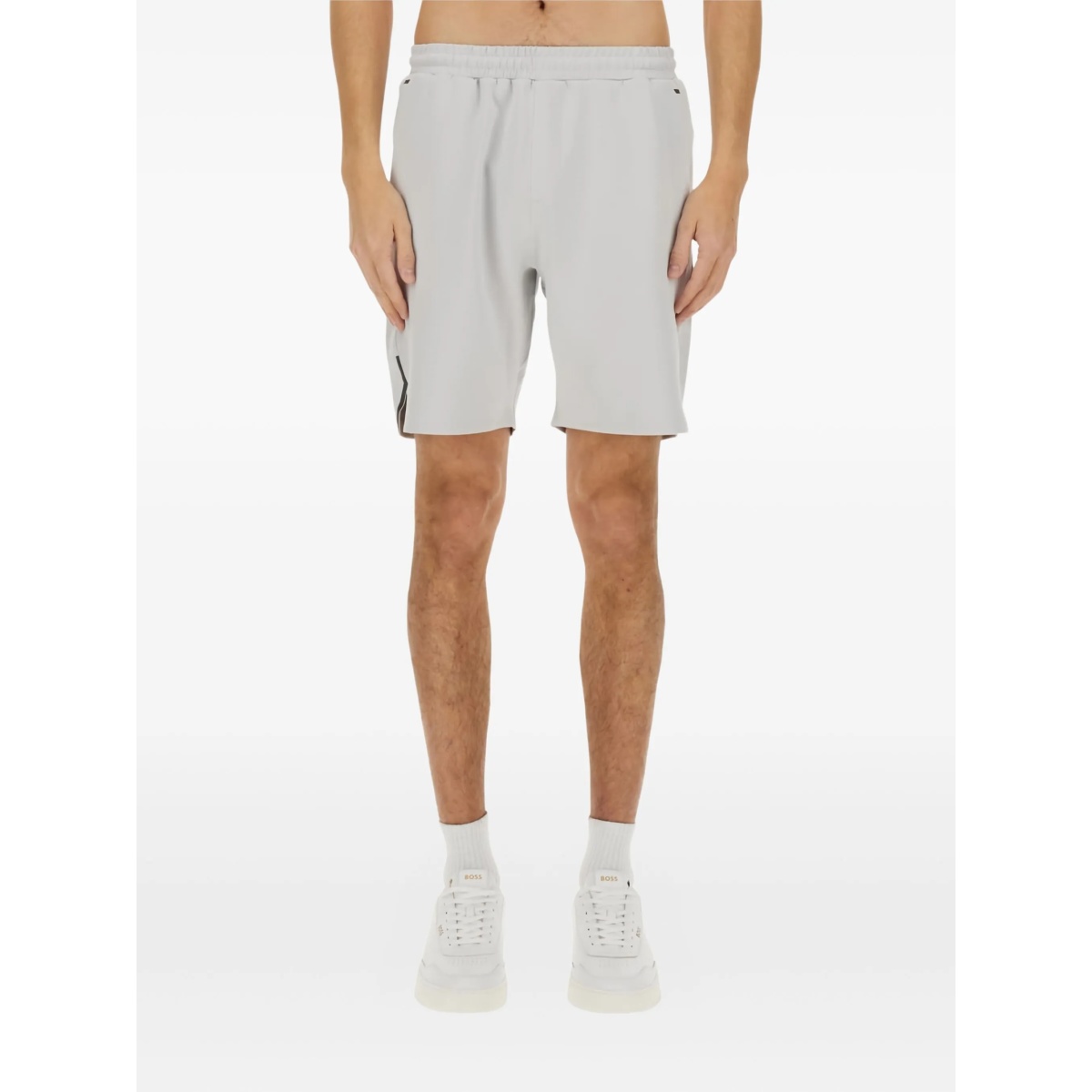 panelled drawstring shorts