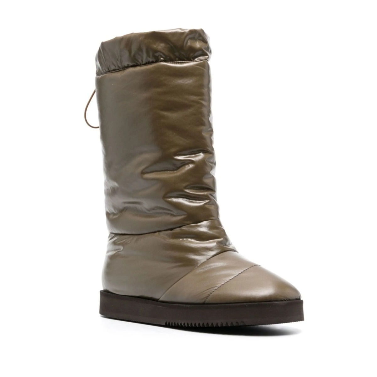 patent padded knee-high boots - Img 2