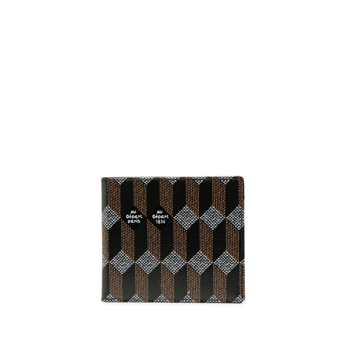 patterned logo print wallet