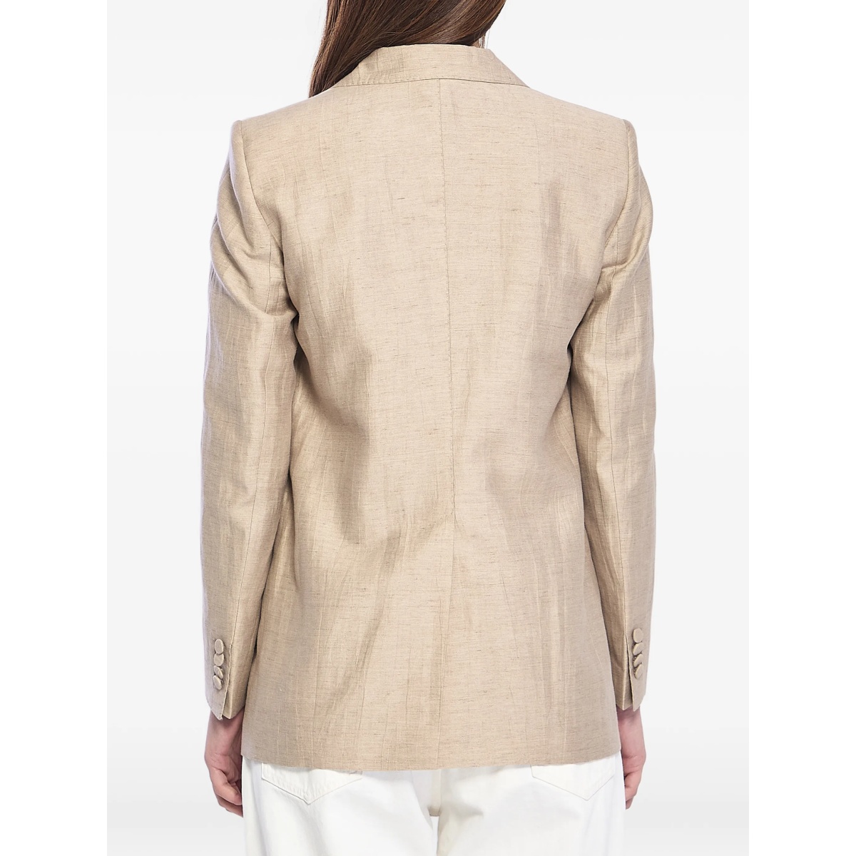 peak-lapel single-breasted blazer - Img 4