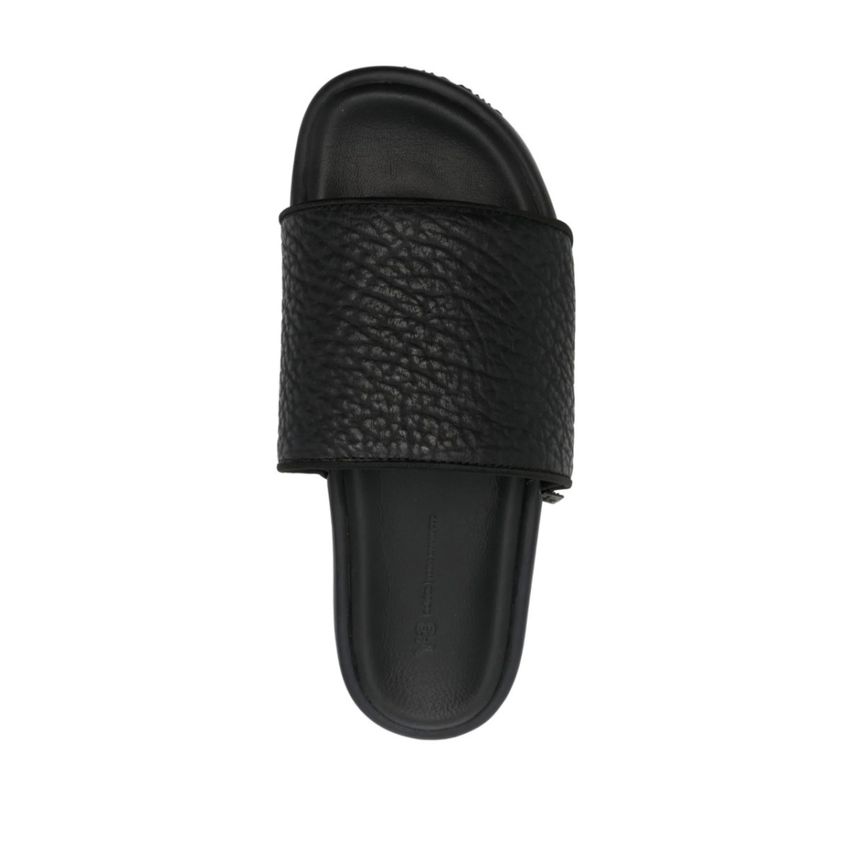 pebbled open-toe slides - Img 4