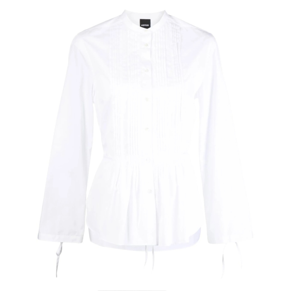 peplum button-up shirt