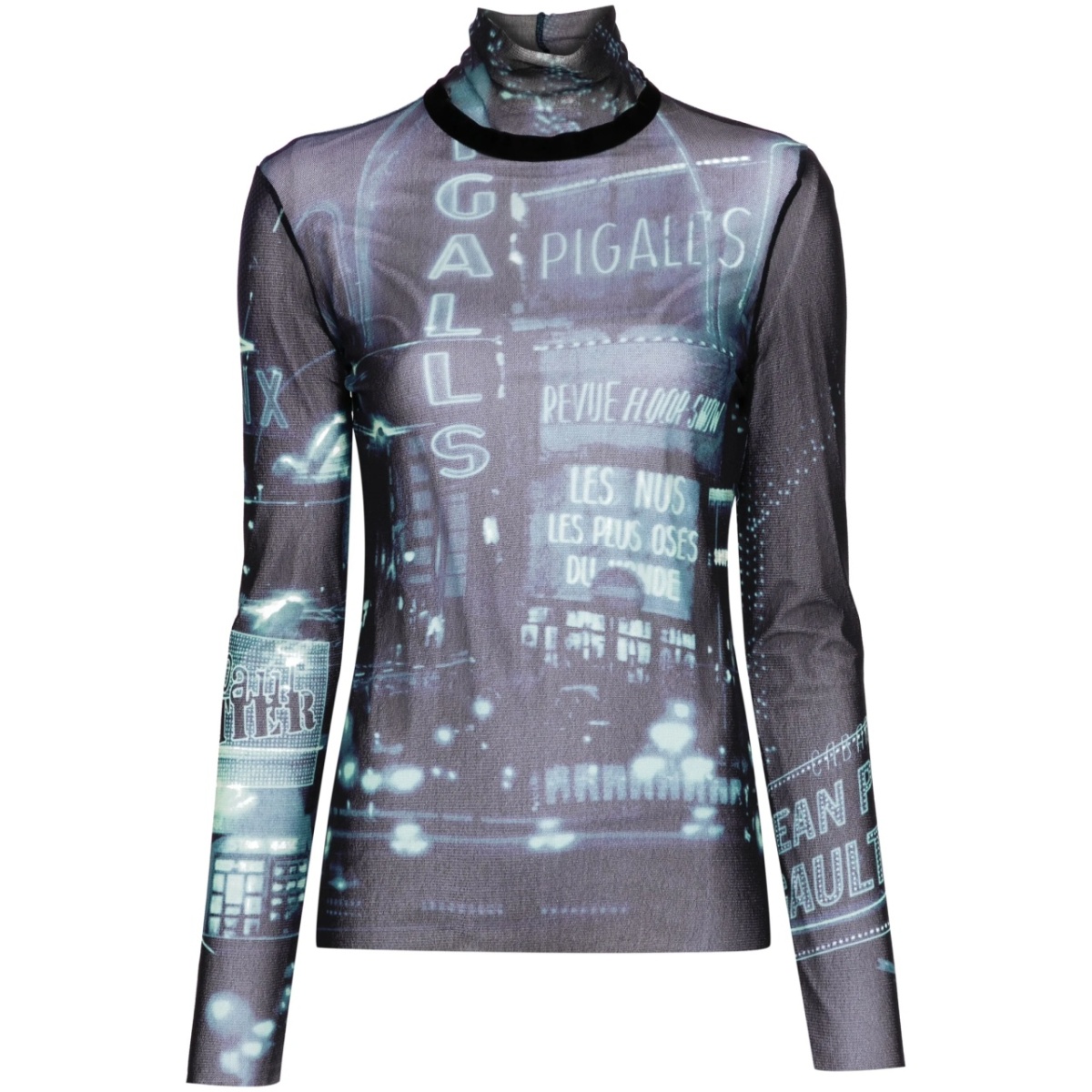 Pigalle-print mesh T-shirt