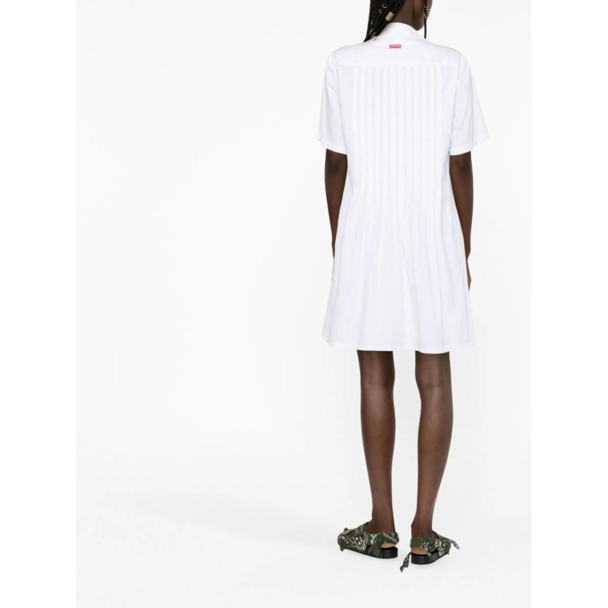 pintuck short-sleeve dress - Img 3