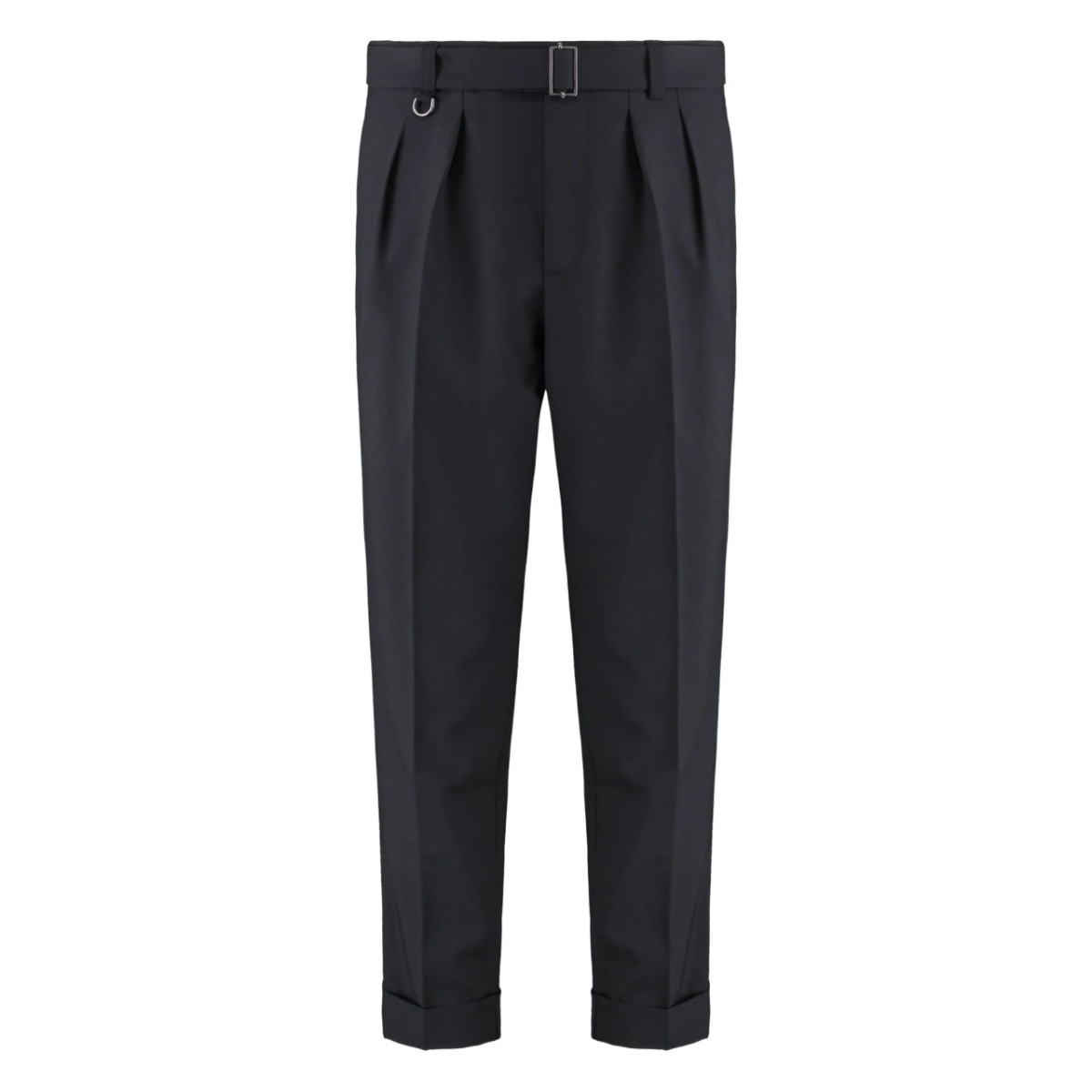 pleated tailored trousers