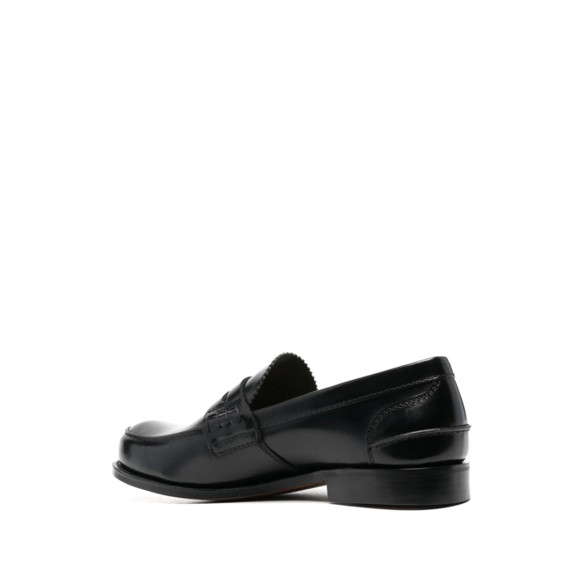 polished-finish round-toe loafers - Img 3
