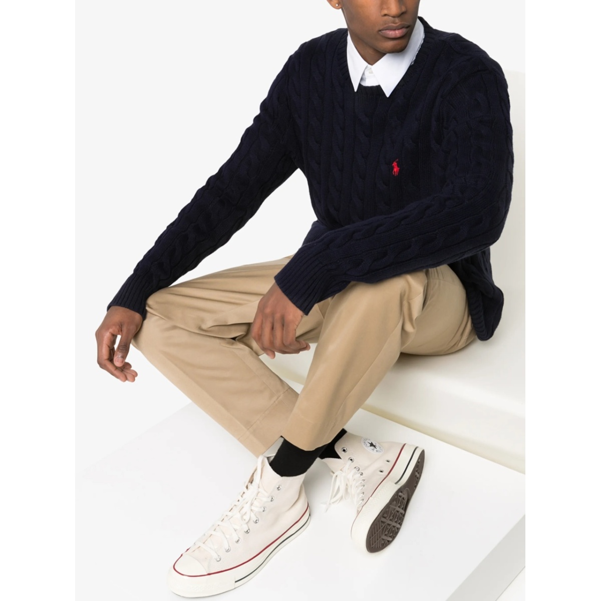 Polo-Pony cable-knit jumper - Img 2