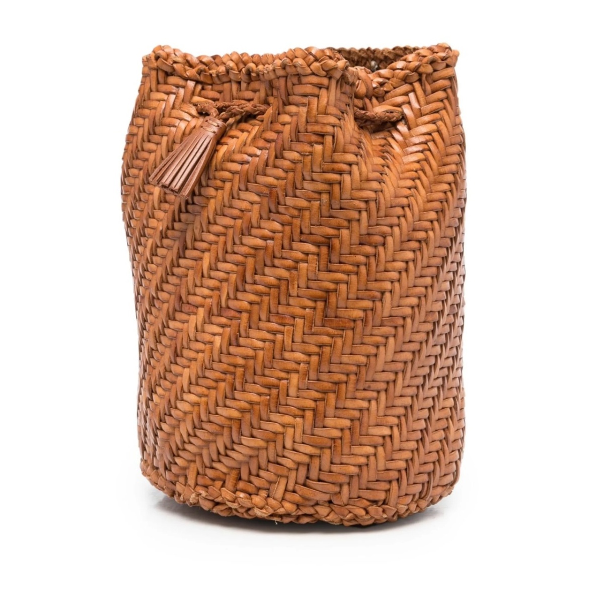 Pompom Double Jump woven bucket bag - Img 3