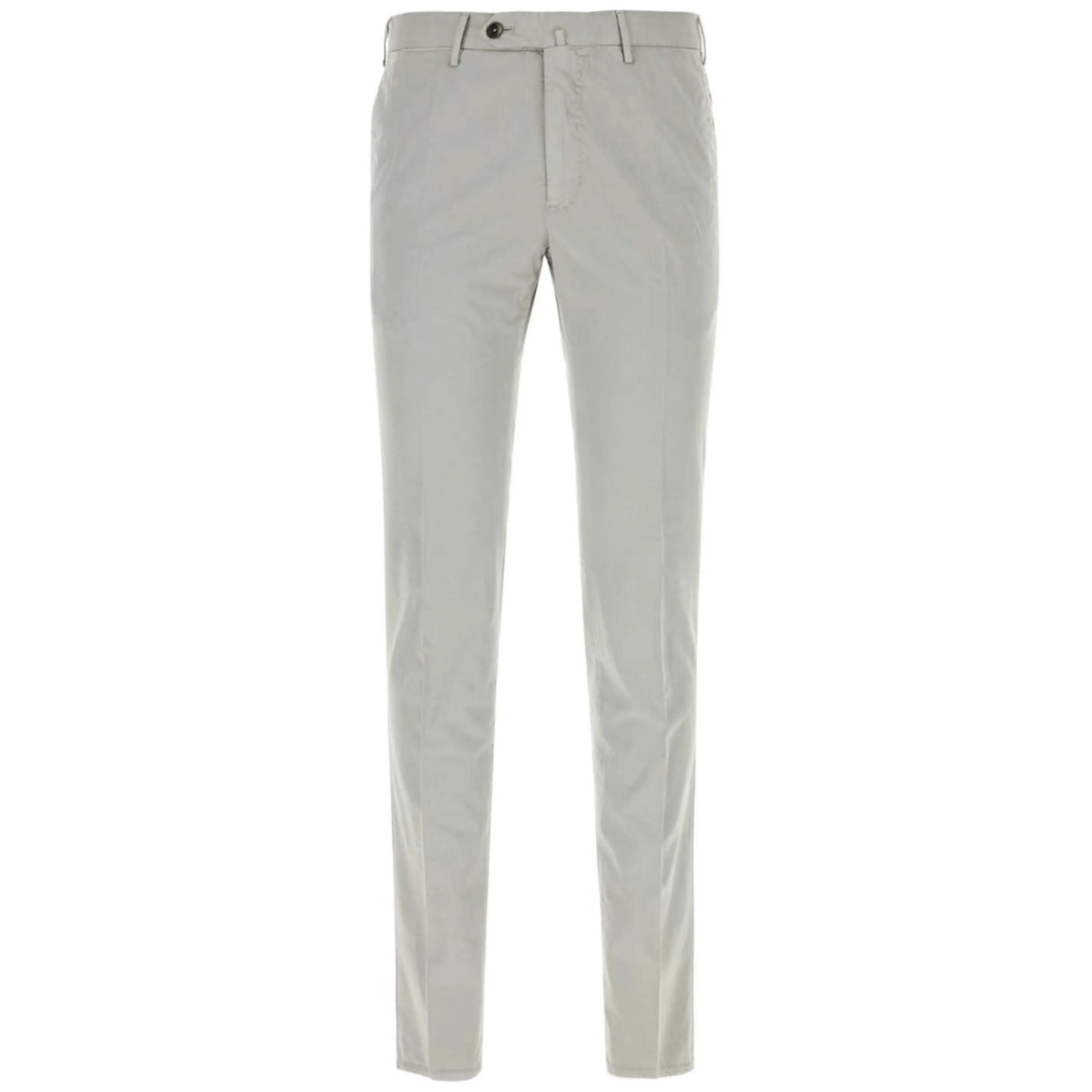 pressed-crease tailored trousers