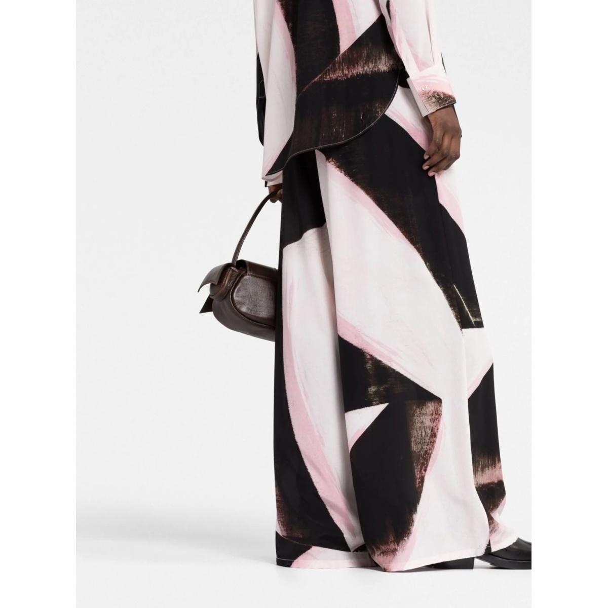 printed high-waist trousers - Img 3