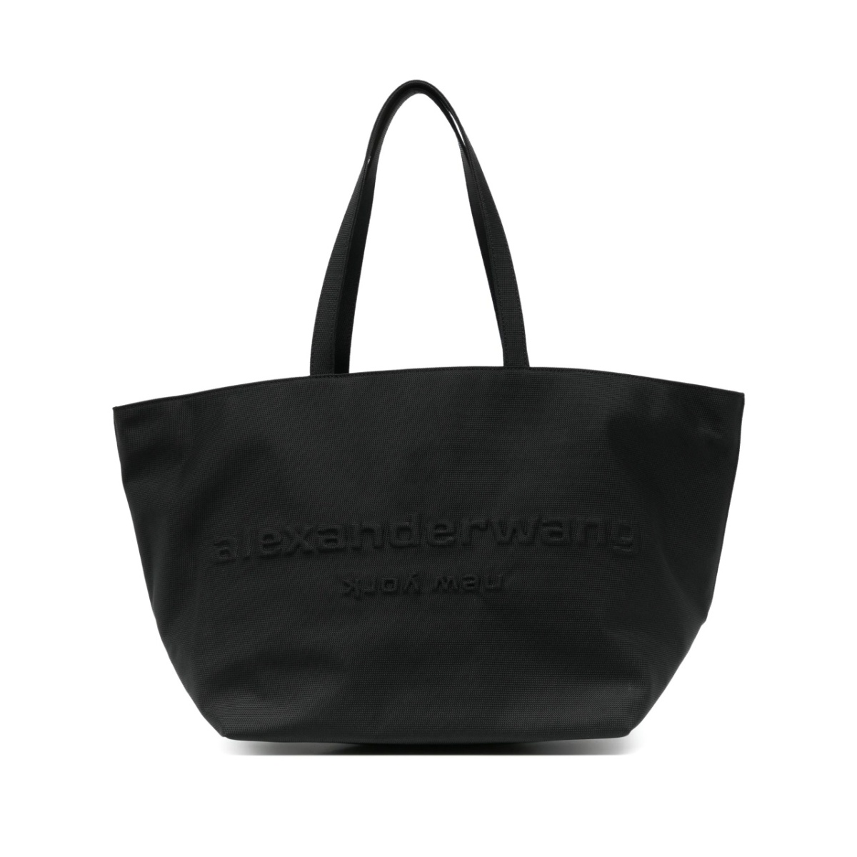 Punch logo-embossed tote bag