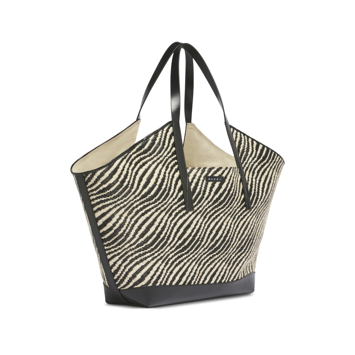 raffia-effect shoulder bag - Img 4