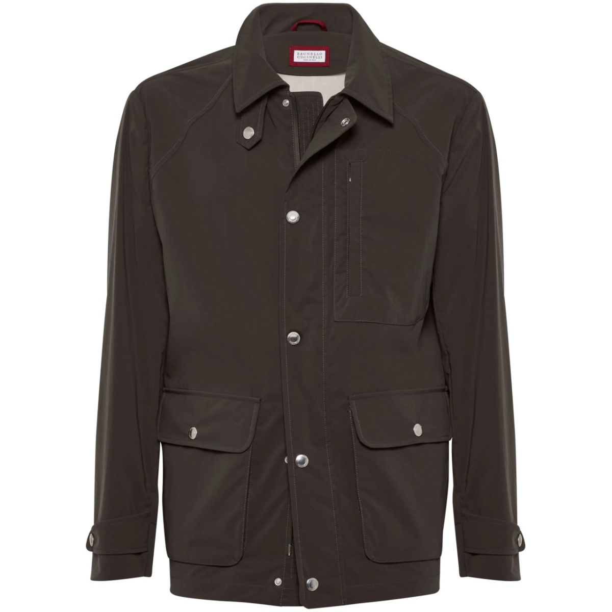 raglan-sleeve field jacket