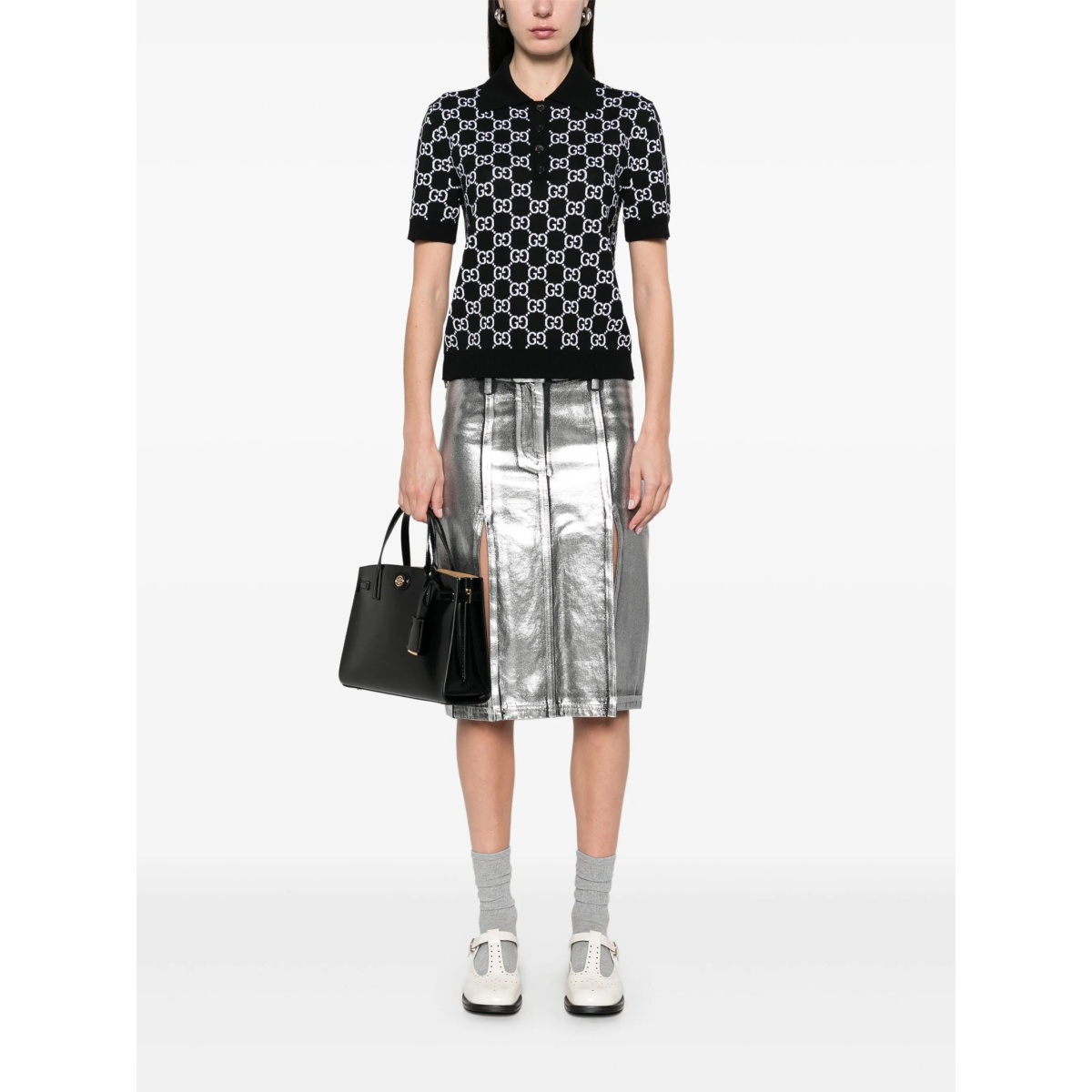 reversible GG-jacquard polo top - Img 2